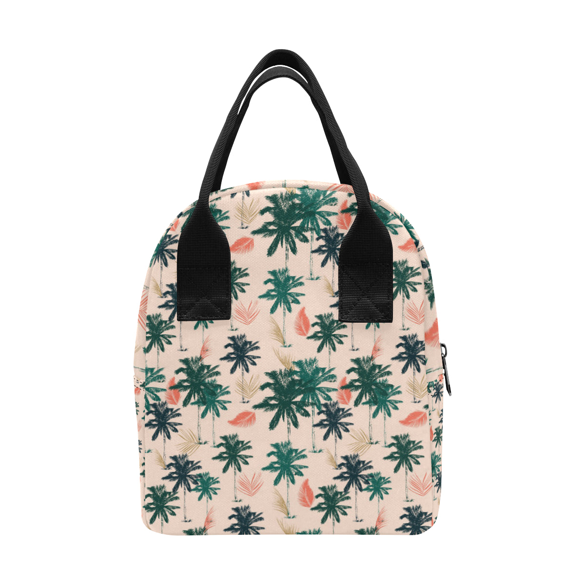 Palm Tree Pattern Print Design PT014 Insulated Lunch Bag