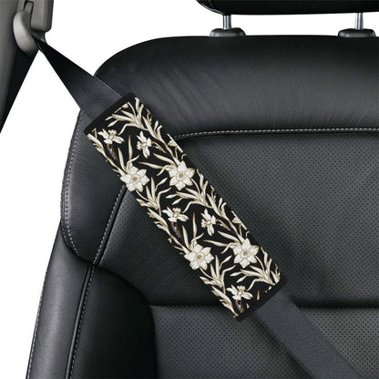 Daffodils Pattern Print Design DF06 Car Seat Belt Cover