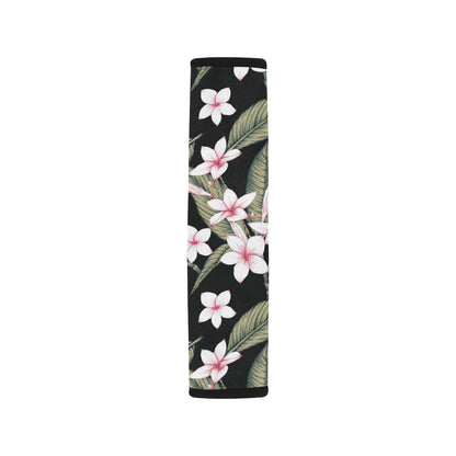 Plumeria Pattern Print Design PM021 Car Seat Belt Cover