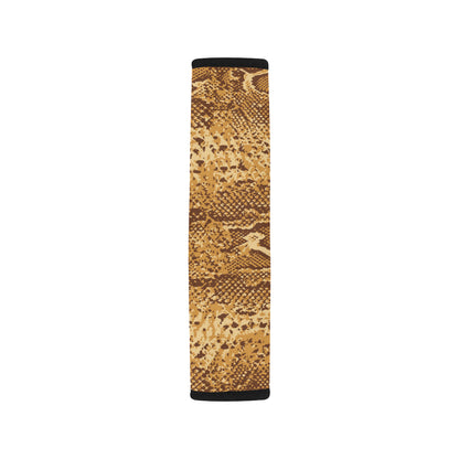 Python Brown Pattern Print Design A03 Car Seat Belt Cover