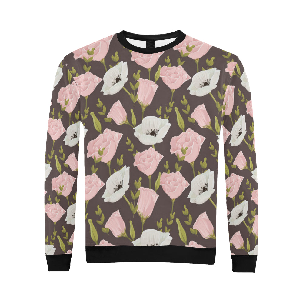 Anemone Pattern Print Design AM011 Men Long Sleeve Sweatshirt
