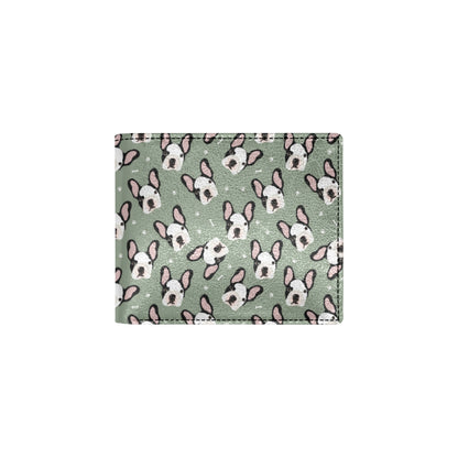 Boston Terrier Pattern Print Design 05 Men's ID Card Wallet