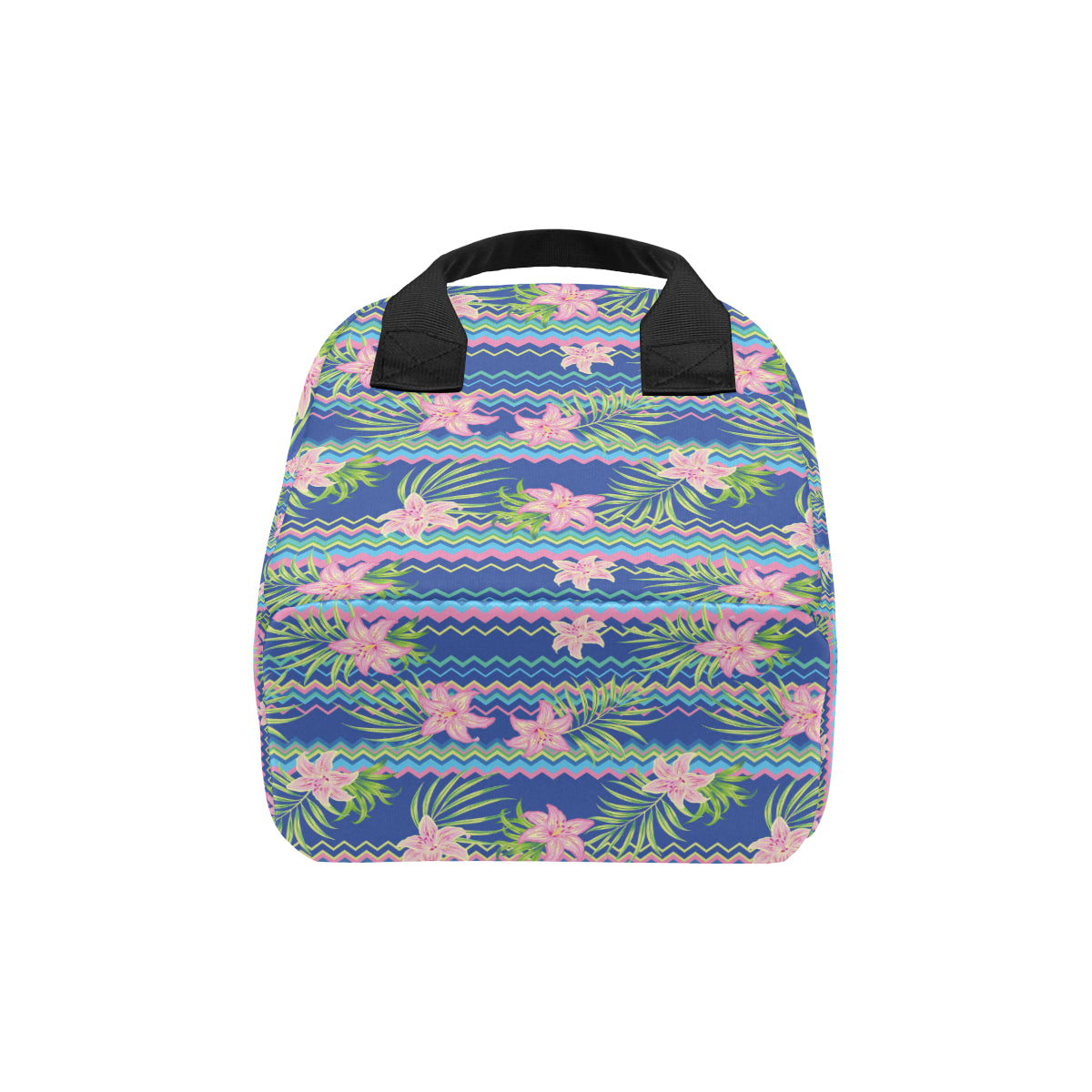 Lily Pattern Print Design LY015 Insulated Lunch Bag