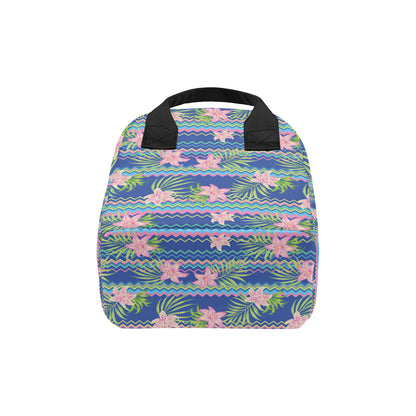 Lily Pattern Print Design LY015 Insulated Lunch Bag