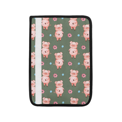Pig Pattern Print Design 03 Car Seat Belt Cover