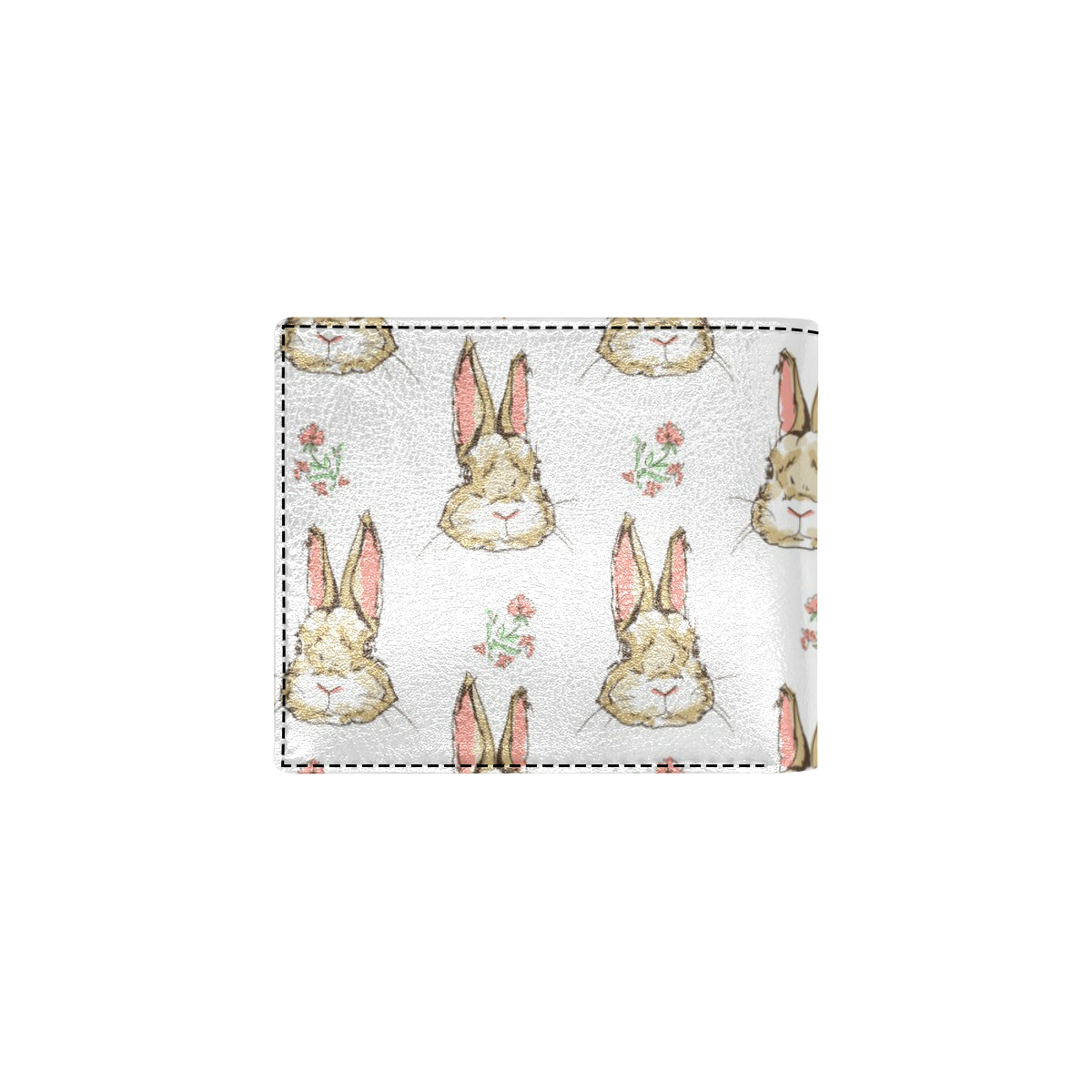 Rabbit Pattern Print Design RB09 Men's ID Card Wallet