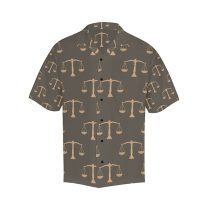 Libra Pattern Print Design 01 Men's Hawaiian Shirt