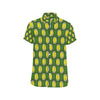 Durian Pattern Print Design DR01 Men's Short Sleeve Button Up Shirt