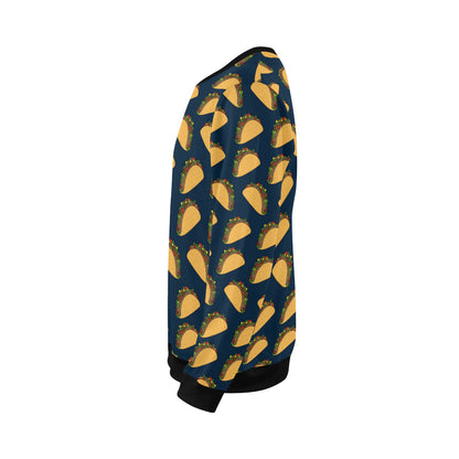 Taco Pattern Print Design TC04 Men Long Sleeve Sweatshirt