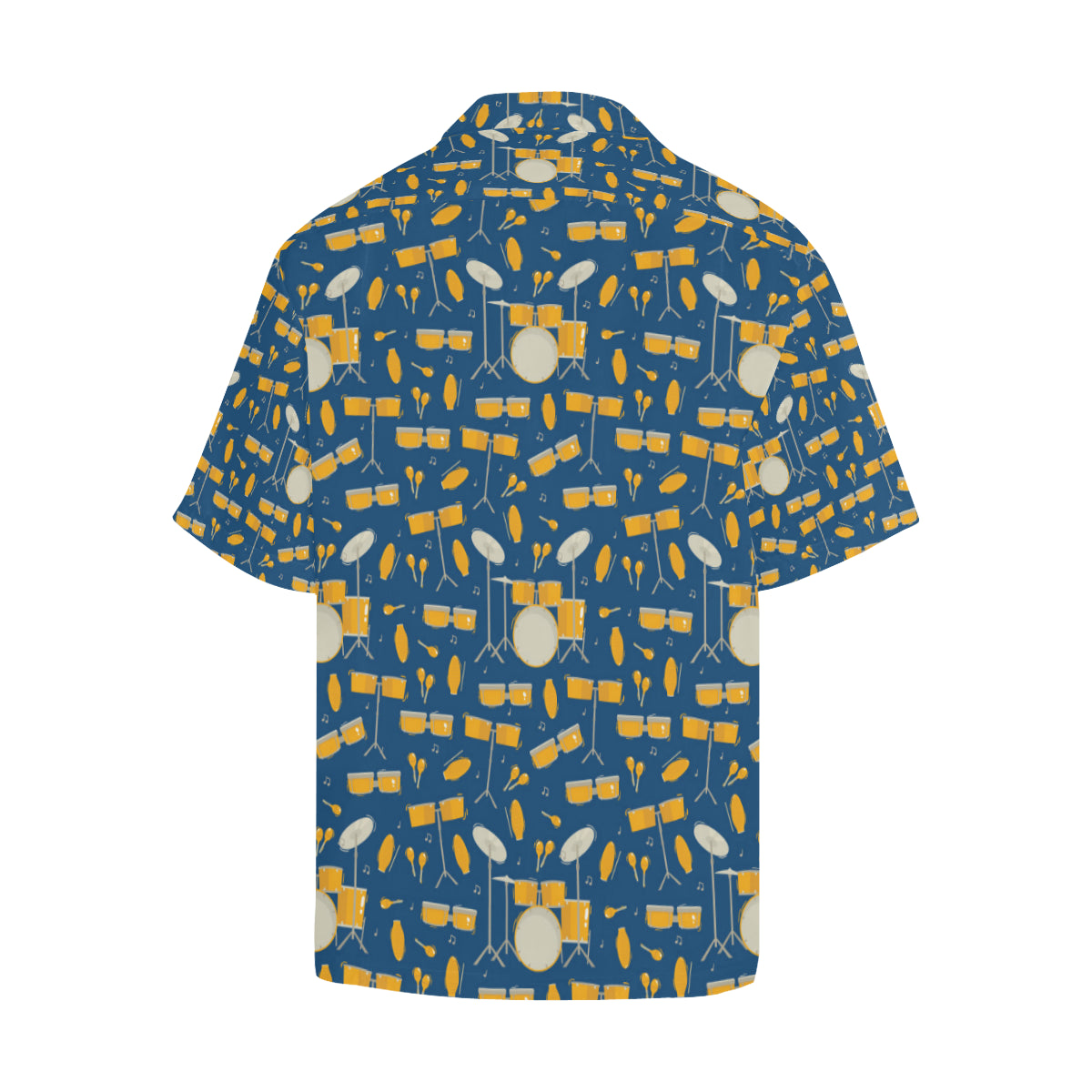 Drum Set Pattern Print Design 03 Men's Hawaiian Shirt
