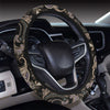 Paisley Mandala Design Print Steering Wheel Cover with Elastic Edge