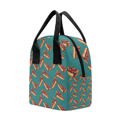 Cheesecake Cherry Pattern Print Design CK03 Insulated Lunch Bag