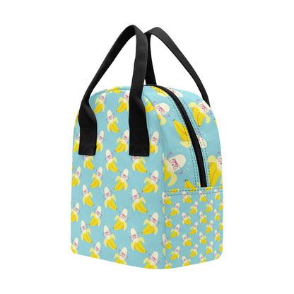 Banana Pattern Print Design BA07 Insulated Lunch Bag