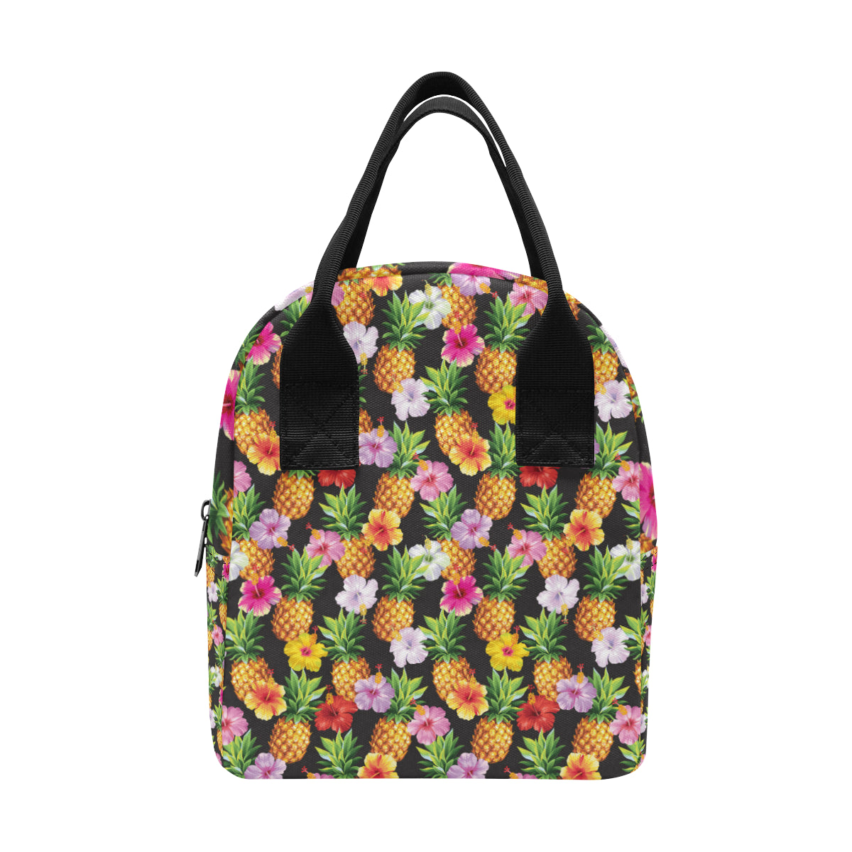 Pineapple Hibiscus Insulated Lunch Bag