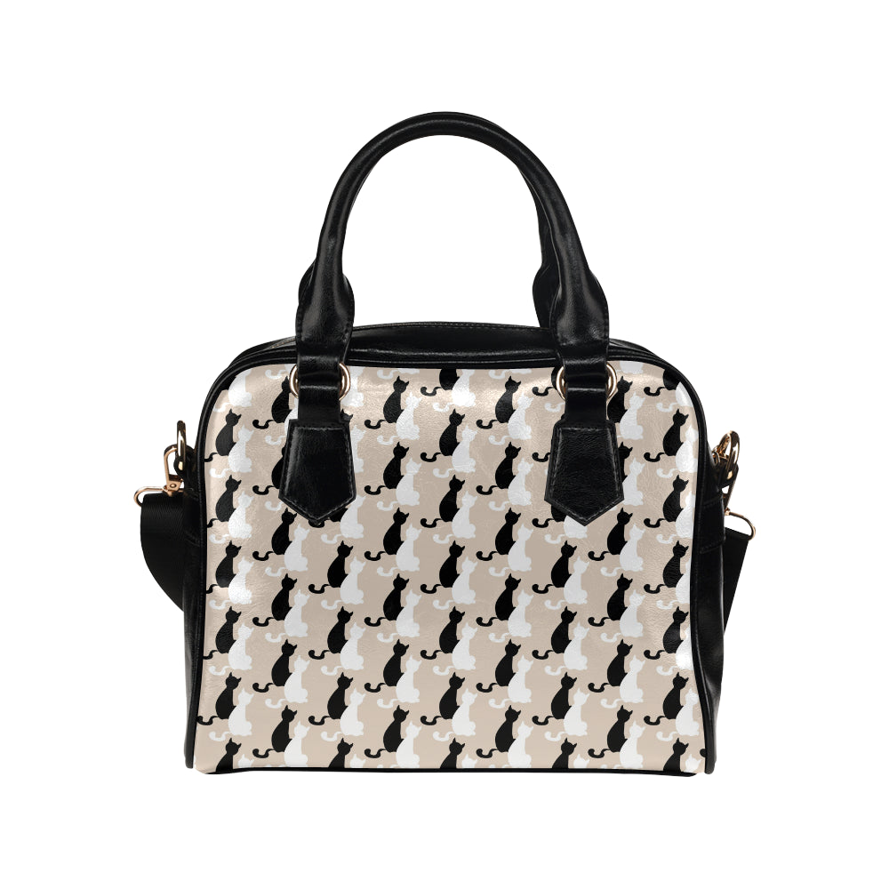 Cat Pattern Print Design 04 Shoulder Handbag