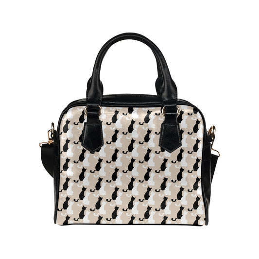 Cat Pattern Print Design 04 Shoulder Handbag
