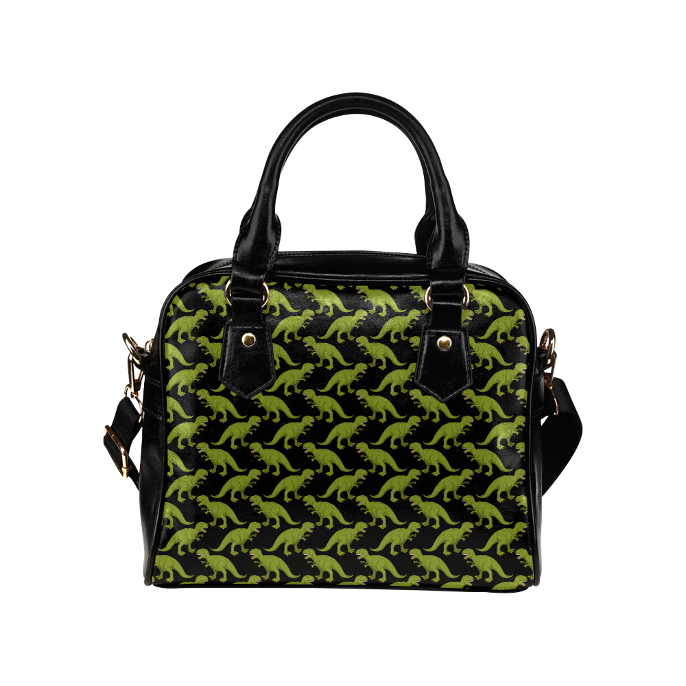 T Rex Pattern Print Design A02 Shoulder Handbag