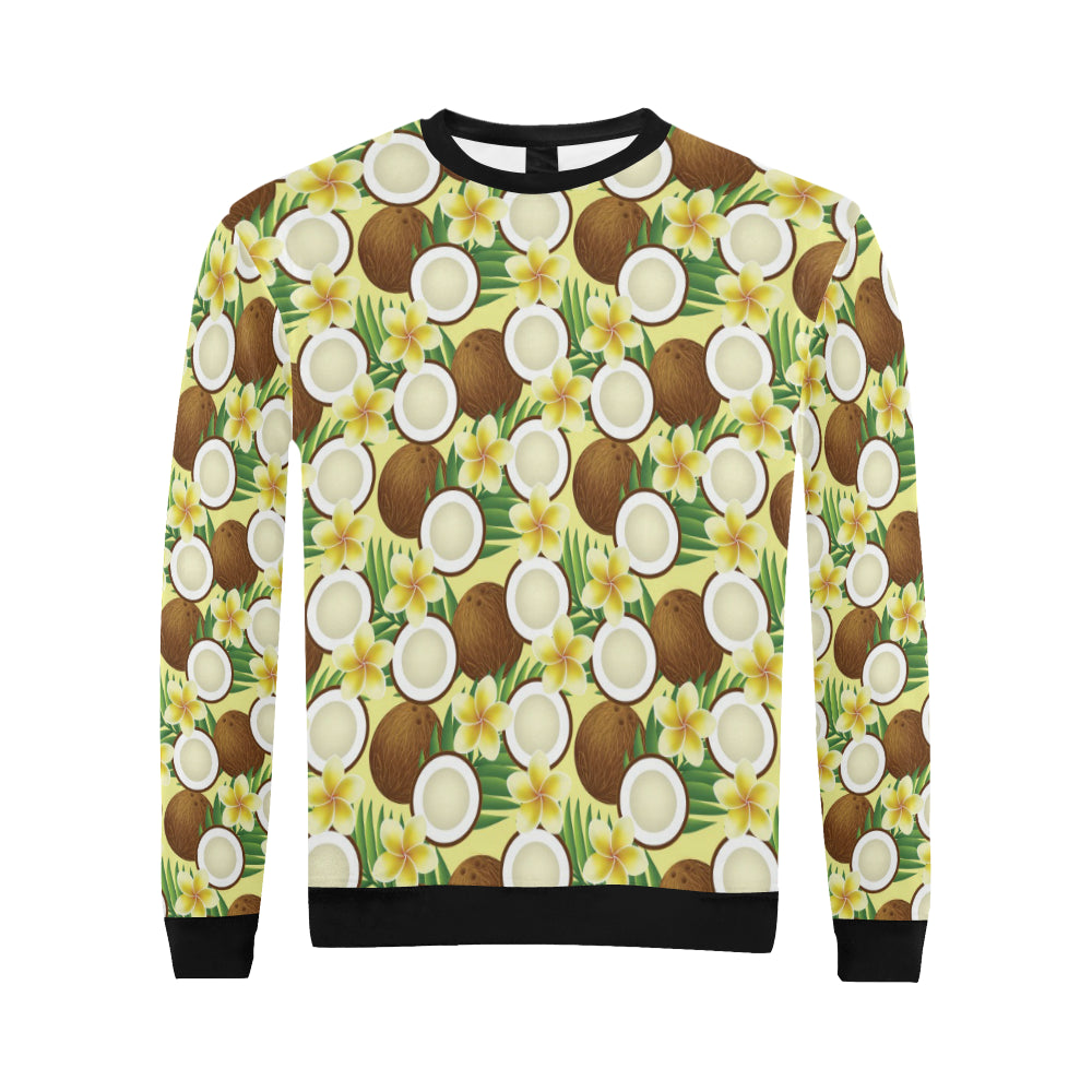 Coconut Pattern Print Design CN02 Men Long Sleeve Sweatshirt