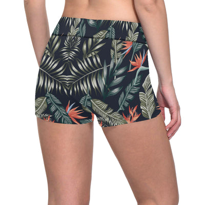 Bird Of Paradise Pattern Print Design BOP02 Yoga Shorts