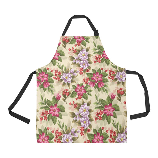 Summer Floral Pattern Print Design SF08 Apron with Pocket