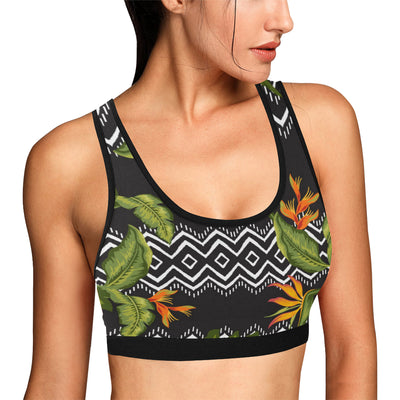 Bird Of Paradise Pattern Print Design BOP07 Sports Bra