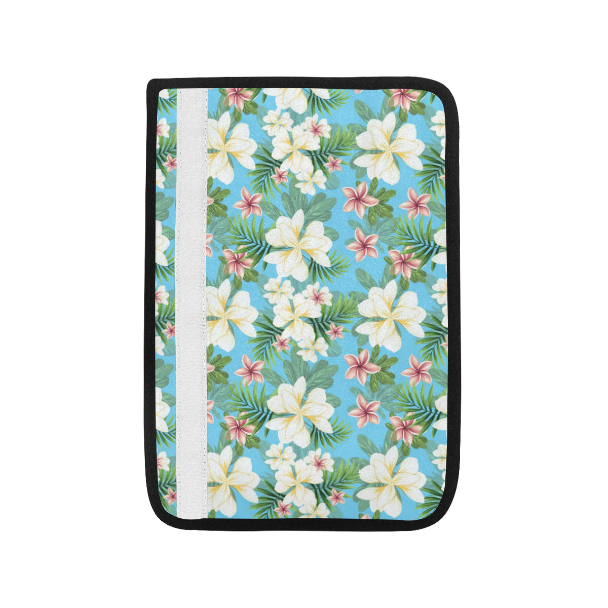 Plumeria Pattern Print Design PM028 Car Seat Belt Cover