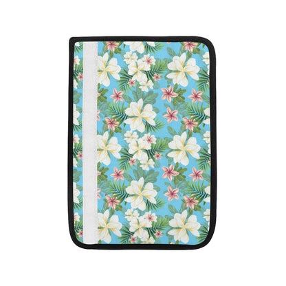 Plumeria Pattern Print Design PM028 Car Seat Belt Cover