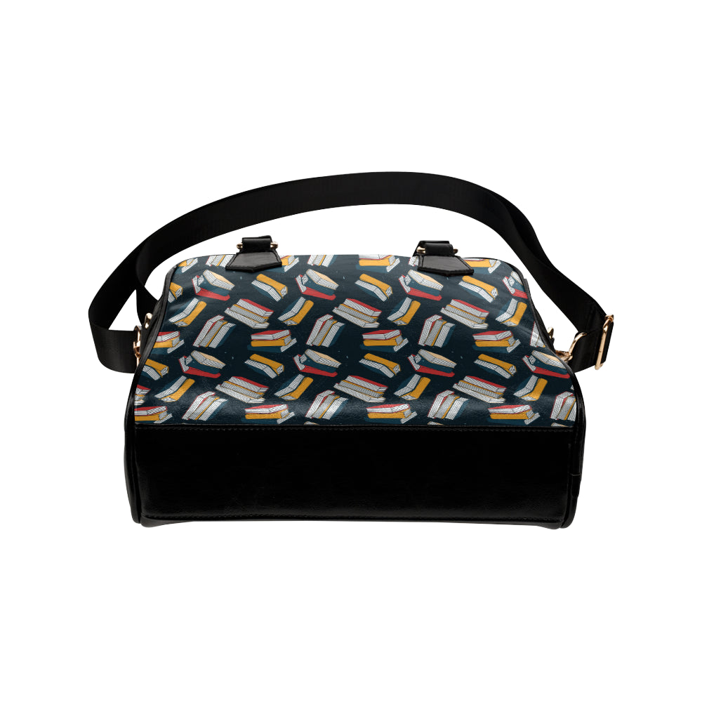 Book Pattern Print Design 07 Shoulder Handbag