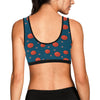 Basketball Pattern Print Design 02 Sports Bra