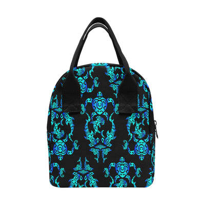 Sea turtle Polynesian Tribal Hawaiian Insulated Lunch Bag