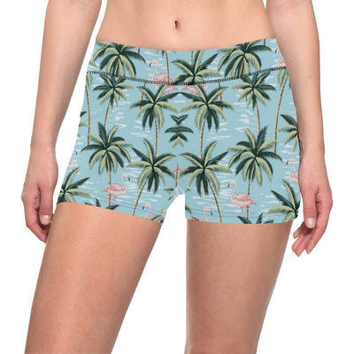 Palm Tree Pattern Print Design PT05 Yoga Shorts