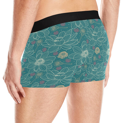 Lotus Pattern Print Design 01 Men's Boxer Briefs