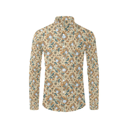 Camera Pattern Print Design 05 Men's Long Sleeve Shirt