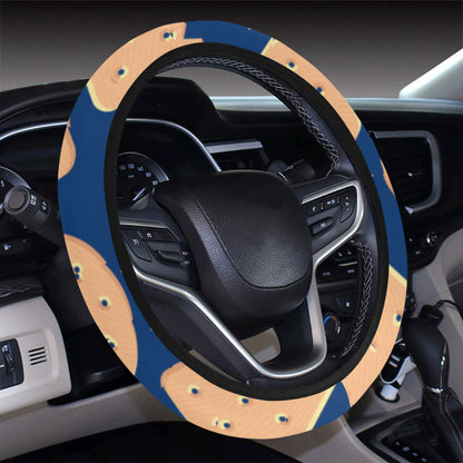 Cracker Pattern Print Design 03 Steering Wheel Cover with Elastic Edge