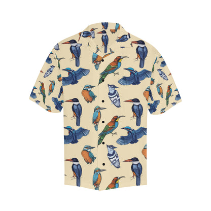 Kingfisher Bird Pattern Print Design 04 Men's Hawaiian Shirt