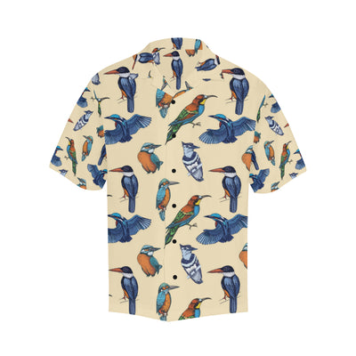 Kingfisher Bird Pattern Print Design 04 Men's Hawaiian Shirt