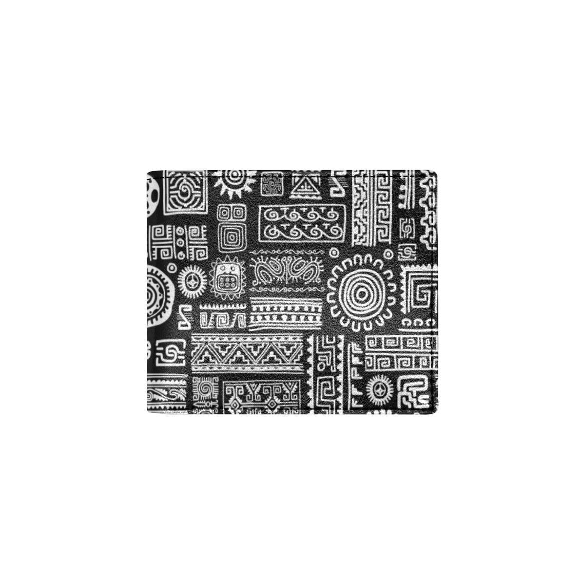 Polynesian Pattern Print Design A02 Men's ID Card Wallet