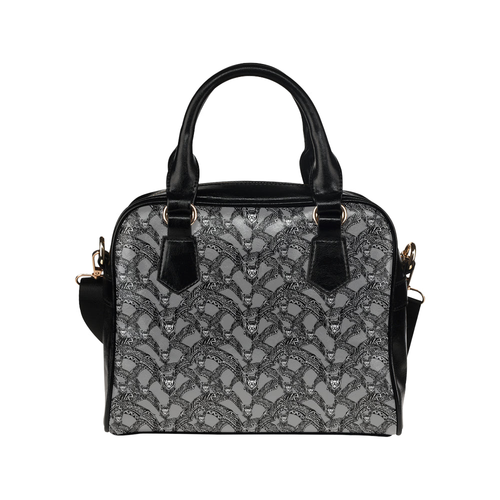 Bat Pattern Print Design 04 Shoulder Handbag