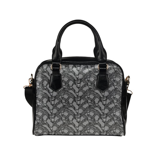 Bat Pattern Print Design 04 Shoulder Handbag