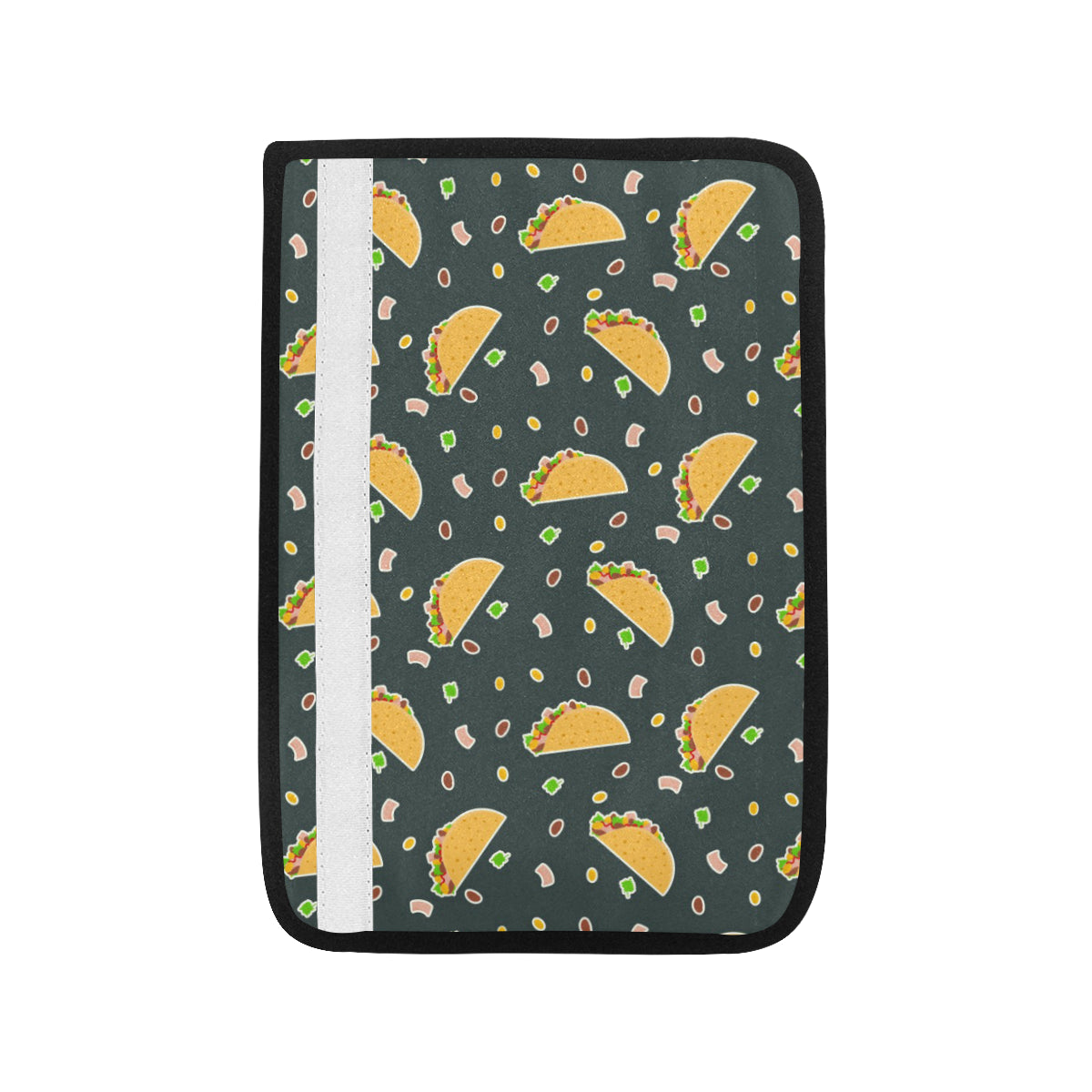 Taco Pattern Print Design TC02 Car Seat Belt Cover