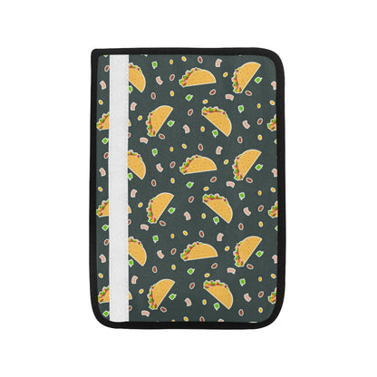Taco Pattern Print Design TC02 Car Seat Belt Cover
