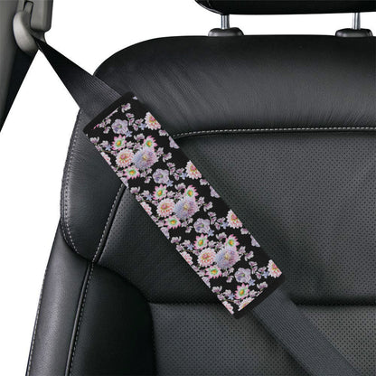 Dahlia Pattern Print Design DH012 Car Seat Belt Cover