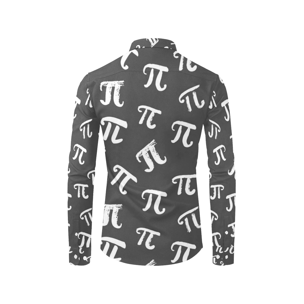 Pi Day Pattern Print Design A02 Men's Long Sleeve Shirt