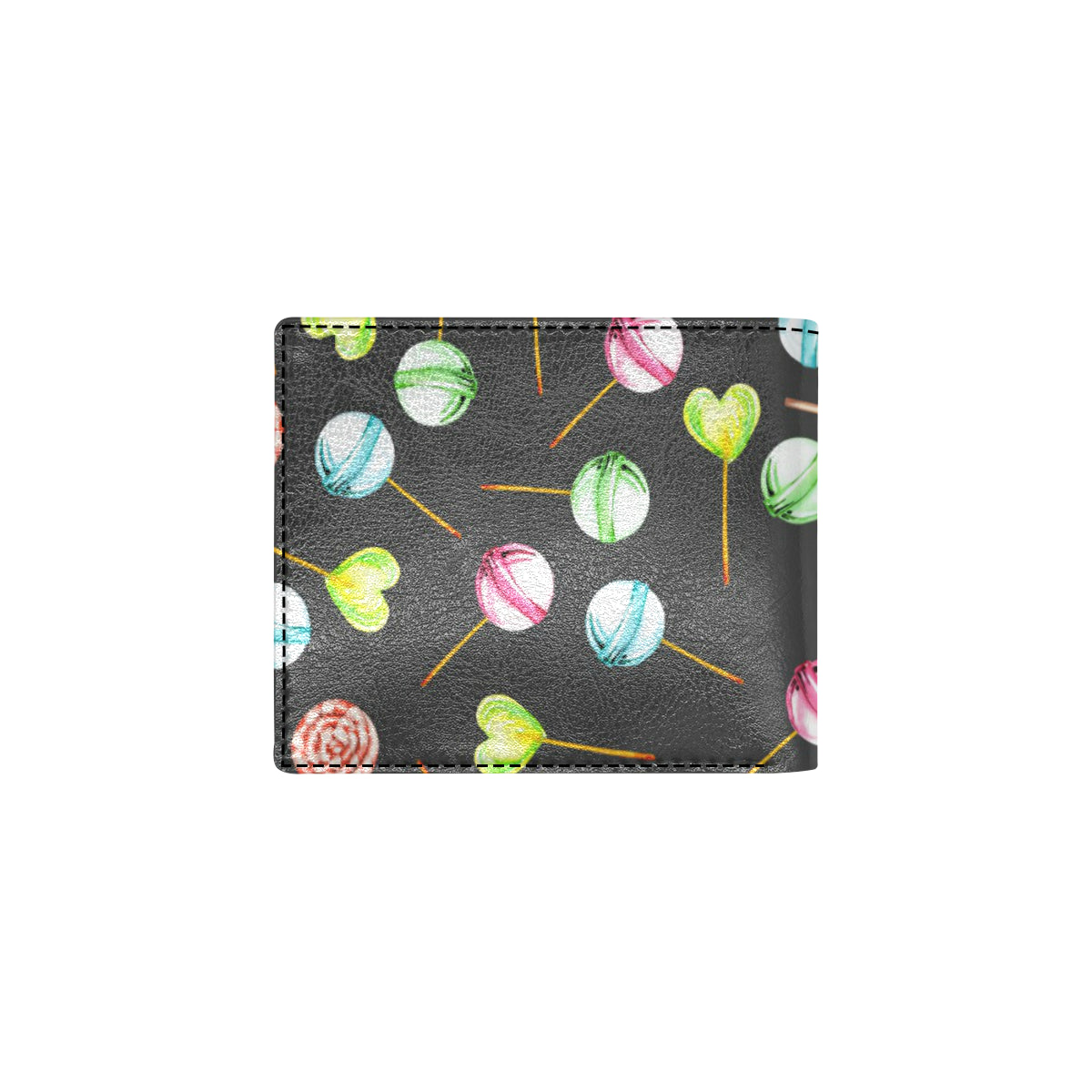 Lollipop Pattern Print Design LL02 Men's ID Card Wallet