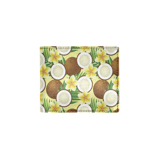 Coconut Pattern Print Design CN02 Men's ID Card Wallet