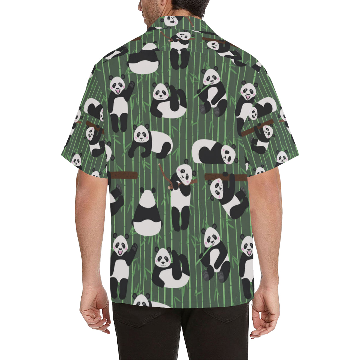 Panda Pattern Print Design A04 Men's Hawaiian Shirt