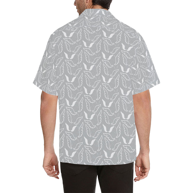 Angel Wings Pattern Print Design 01 Men's Hawaiian Shirt