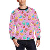 Cupcake Pattern Print Design CP05 Men Long Sleeve Sweatshirt