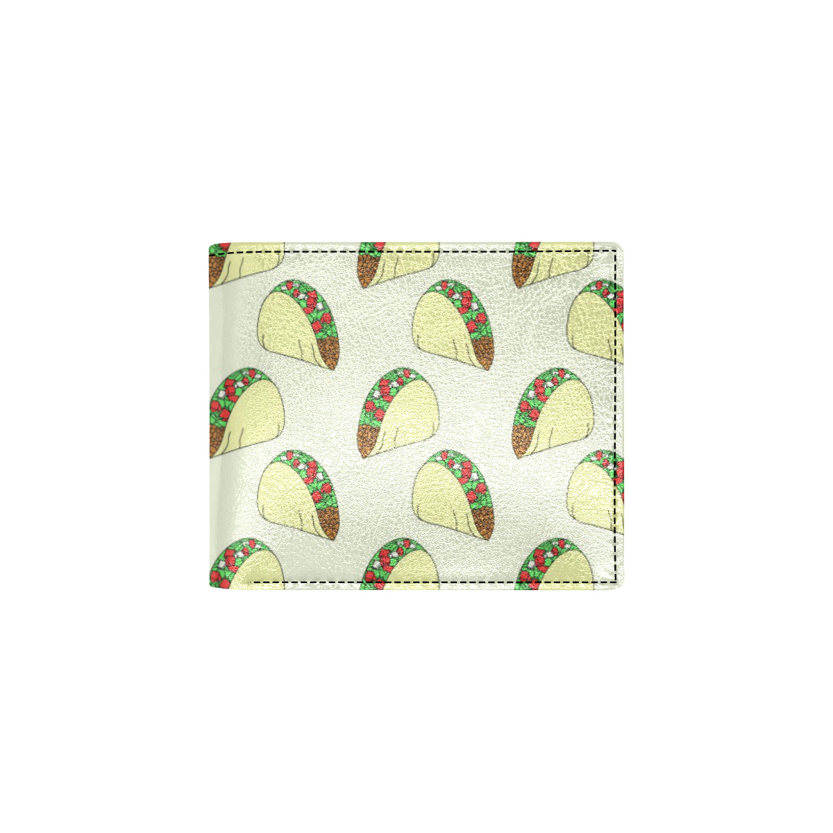 Taco Pattern Print Design TC05 Men's ID Card Wallet