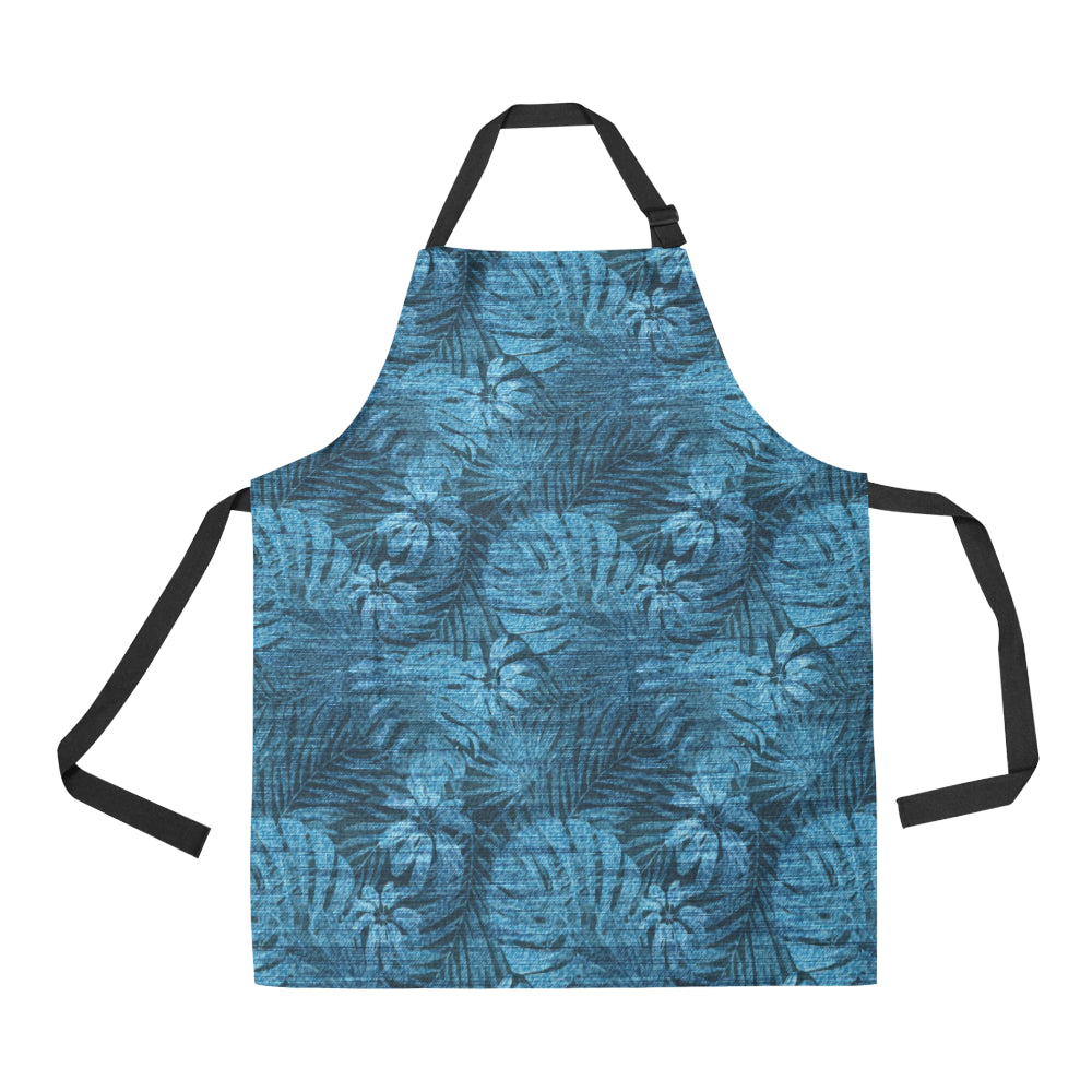 Jean Tropical Pattern Print Design 04 Apron with Pocket